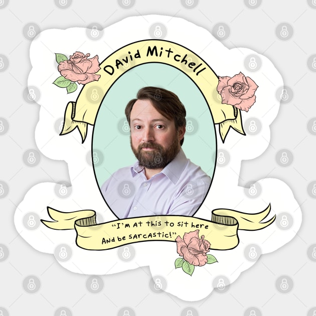 David Mitchell Sticker by Therouxgear